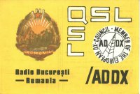 QSL Febraur 1972 “ADDX via Radio Bukarest”
